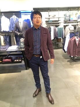 「Selected   （-）のアイテム（ジャケット/アウター）」を使った、yellowpiziさん（メンズ・180cm）の秋コーディネート