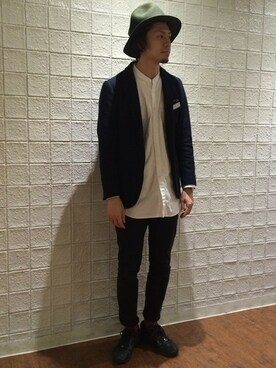 「新宿ルミネエスト」｜「アイテム（ジャケット/アウター）」を使った、YASUさん（メンズ・178cm）の秋コーディネート