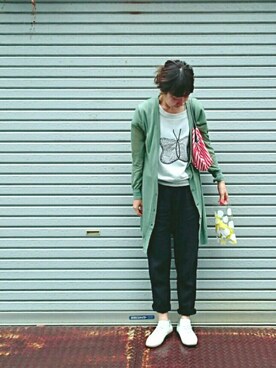 「Sleep（スリープ）のアイテム」を使った、fullさん（レディース・160cm）の夏コーディネート