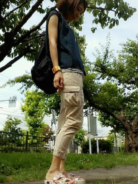 「alternative（オルタナティブ）のアイテム」を使った、conkoconさん（レディース・171cm）の夏コーディネート