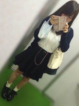 「アイテム（ブーティ）」を使った、まつさん（レディース・150cm・10代）の秋コーディネート