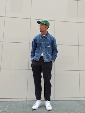 「ユナイテッドアローズ」｜「アイテム（デニムジャケット）」を使った、kouki yoneuさん（メンズ・170cm）の夏コーディネート