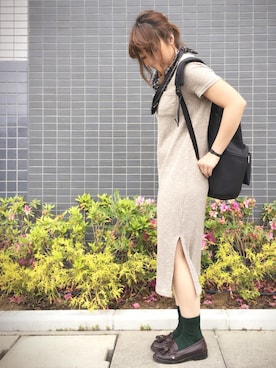 「ポーター」｜「アイテム（その他）」を使った、EMIOHIさん（レディース・153cm）の春コーディネート