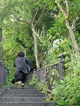 「Yohji Yamamoto（ヨウジヤマモト）のアイテム（その他アウター、ブラック系）」を使った、Masahikoさん（メンズ・160cm）の夏コーディネート