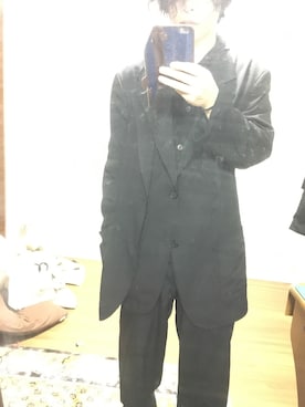 「Yohji Yamamoto（ヨウジヤマモト）のアイテム（その他）」を使った、Masahikoさん（メンズ・160cm）の秋コーディネート