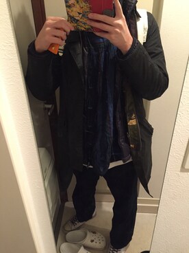 「大学」｜「アイテム（ジャケット/アウター）」を使った、matchさん（メンズ・171cm）の冬コーディネート