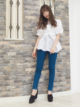 村瀬紗英さん（レディース・159cm）の夏コーディネート