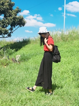 村瀬紗英さん（レディース・159cm）の夏コーディネート