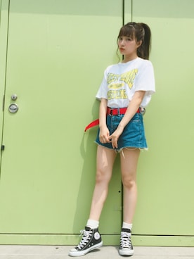 村瀬紗英さん（レディース・159cm）の夏コーディネート