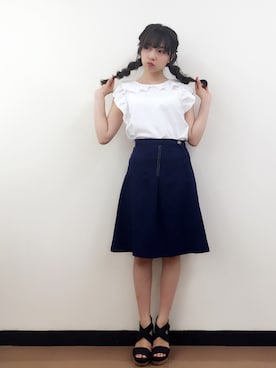 村瀬紗英さん（レディース・159cm）の夏コーディネート
