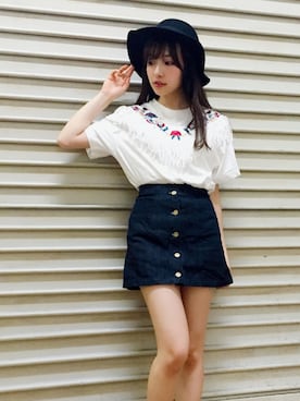 村瀬紗英さん（レディース・159cm）の秋コーディネート