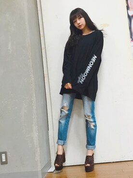 村瀬紗英さん（レディース・159cm）の秋コーディネート