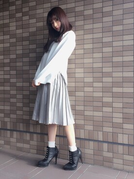 村瀬紗英さん(レディース・159cm)の秋コーディネート