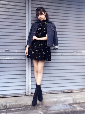 村瀬紗英さん（レディース・159cm）の秋コーディネート