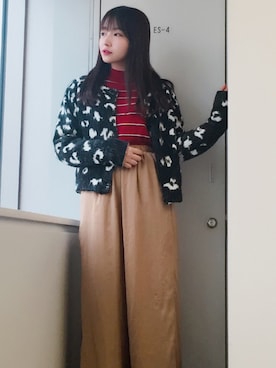 村瀬紗英さん（レディース・159cm）の冬コーディネート