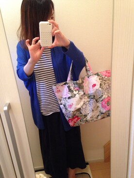 「PAUL&JOE（ポールアンドジョー）のアイテム（バッグ）」を使った、chi-♡さん（レディース・155cm）の秋コーディネート