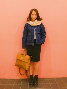 「MIRYOKU（ミリョク）のアイテム」を使った、葵さん（レディース・153cm）の春コーディネート