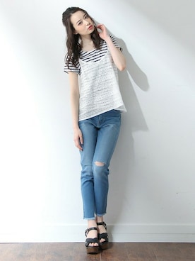 ハニーズさん（レディース・160cm）の夏コーディネート