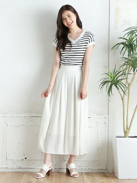 ハニーズさん（レディース・160cm）の夏コーディネート