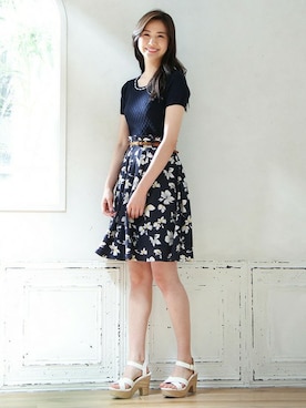 「Honeys」｜ハニーズさん（レディース・160cm）の夏コーディネート