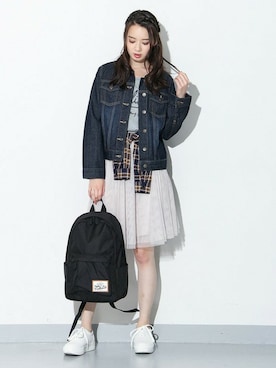 「Honeys」｜「アイテム（ジャケット/アウター）」を使った、ハニーズさん（レディース・160cm）の夏コーディネート