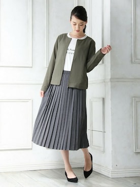 「Honeys」｜「アイテム（ジャケット/アウター）」を使った、ハニーズさん（レディース・160cm）の秋コーディネート