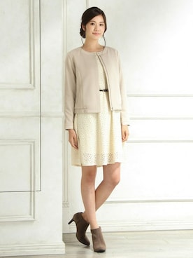 「Honeys」｜「アイテム（ジャケット/アウター）」を使った、ハニーズさん（レディース・160cm）の秋コーディネート