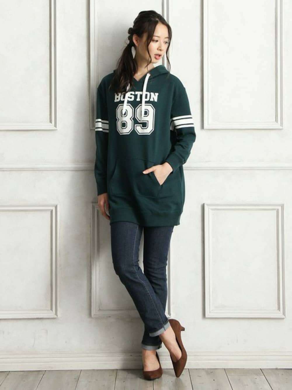 Honeys（ハニーズ）の「ナンバーロゴパーカー（スウェット・パーカー