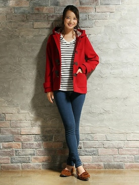 「Honeys」｜「アイテム（ジャケット/アウター）」を使った、ハニーズさん（レディース・160cm）の秋コーディネート