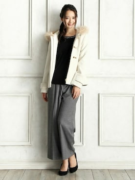 「Honeys」｜「アイテム（ジャケット/アウター）」を使った、ハニーズさん（レディース・160cm）の秋コーディネート