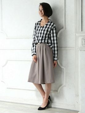 「Honeys（ハニーズ）のアイテム（パンツ）」を使った、ハニーズさん（レディース・160cm）の秋コーディネート