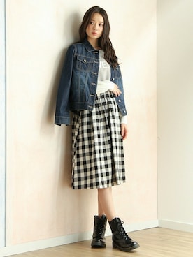 「Honeys」｜「アイテム（ジャケット/アウター）」を使った、ハニーズさん（レディース・160cm）の秋コーディネート