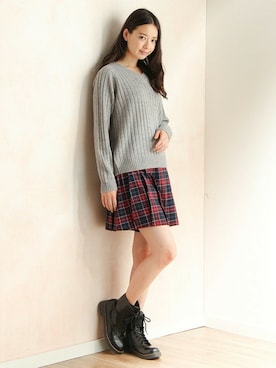 「Honeys（ハニーズ）のアイテム（パンツ）」を使った、ハニーズさん（レディース・160cm）の秋コーディネート