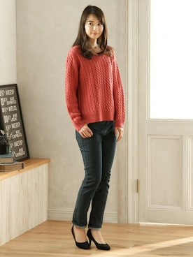 「Honeys」｜ハニーズさん（レディース・160cm）の冬コーディネート