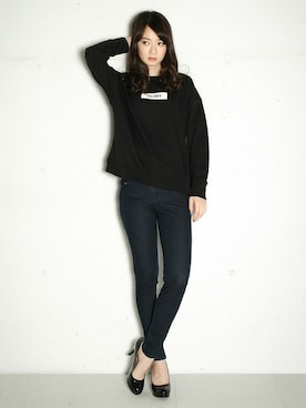 「Honeys（ハニーズ）のアイテム（パンツ）」を使った、ハニーズさん（レディース・160cm）の冬コーディネート