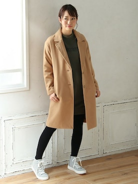 「Honeys」｜「アイテム（ジャケット/アウター）」を使った、ハニーズさん（レディース・160cm）の冬コーディネート