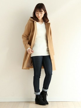 「Honeys」｜「アイテム（ジャケット/アウター）」を使った、ハニーズさん（レディース・160cm）の冬コーディネート