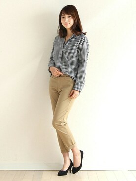 「抜け感」｜ハニーズさん（レディース・160cm）の冬コーディネート