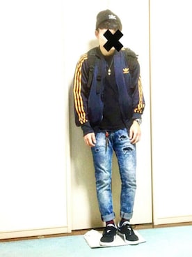 「アイテム（ジャージ）」を使った、yasukeさん（メンズ・161cm・10代）の冬コーディネート