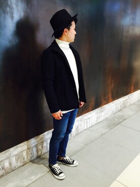 「ハットコーデ」｜.ym22さん（メンズ・170cm）の秋コーディネート