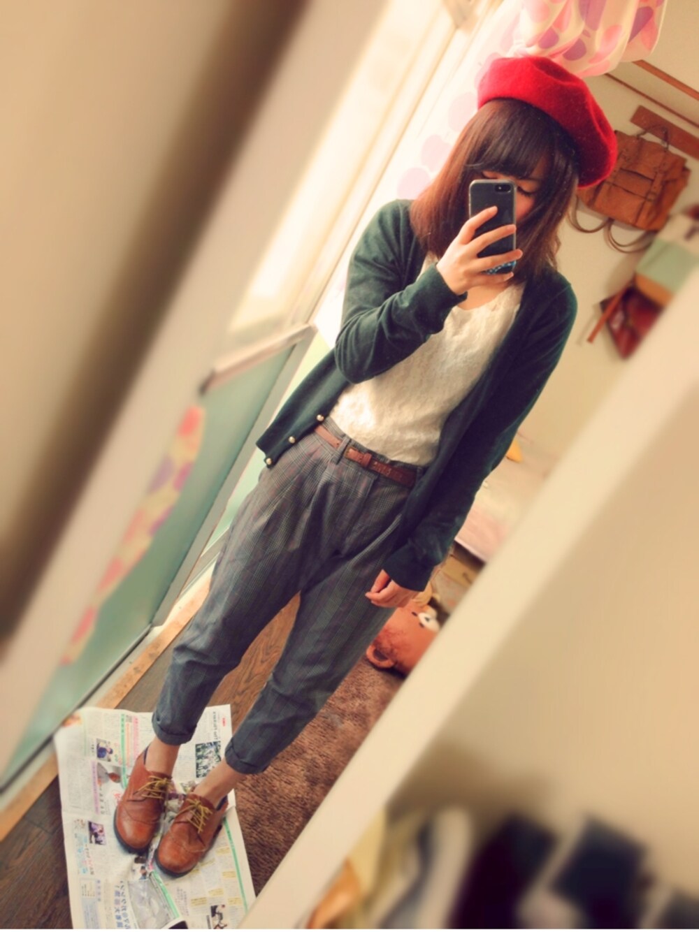 「アイテム名不明（その他パンツ）」を使った、maaa。さんの秋コーディネートの1枚目の写真