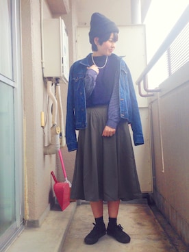 maaa。さん（レディース・154cm）の春コーディネート