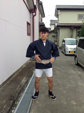 「祭り」｜「アイテム（ジャケット/アウター）」を使った、DAKAOさん（メンズ・170cm）の秋コーディネート
