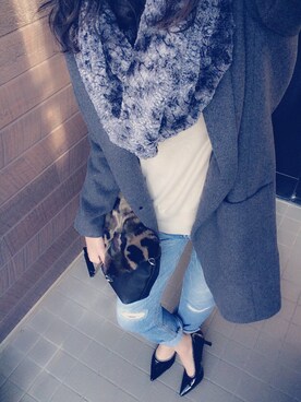 「アイテム（クラッチバッグ、その他）」を使った、ｱ ｶ ﾈさん（レディース・162cm）の冬コーディネート