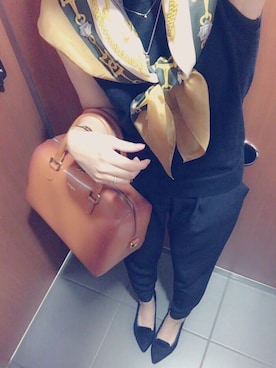 「LANCEL（ランセル）のアイテム（財布/小物）」を使った、ｱ ｶ ﾈさん（レディース・162cm）の秋コーディネート
