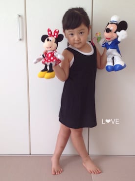 「アイテム（ワンピース/ドレス）」を使った、lovekoさん（キッズ・110cm）の夏コーディネート