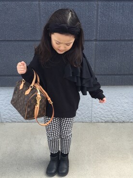 「style（スタイル）（スタイル）のアイテム」を使った、lovekoさん（キッズ・110cm）の春コーディネート