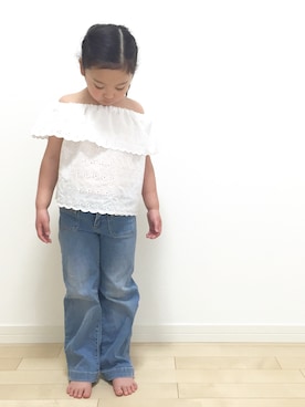 「アイテム（パンツ）」を使った、lovekoさん（キッズ・110cm）の春コーディネート