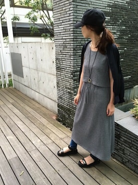 「JEANASIS（ジーナシス）のアイテム（MA-1）」を使った、JEANASIS  STAFFさん（レディース・157cm）の春コーディネート