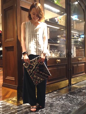 nano・universe 梅田 STAFFさん（レディース・160cm）の夏コーディネート